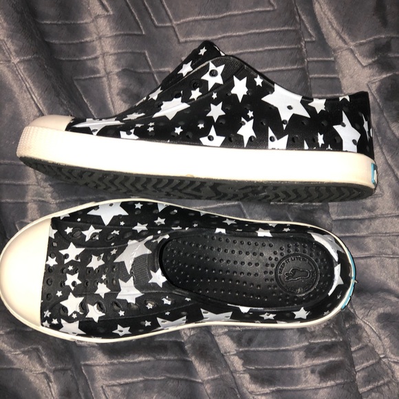 Native Other - Native Jefferson Slip-On Jiffy Black/White Stars